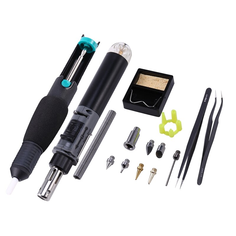 Gas Soldering Iron Kit Cordless Self-Ignition Welding Torch Repair Soldering Station Tip Pyrography Wood Tool with Box
