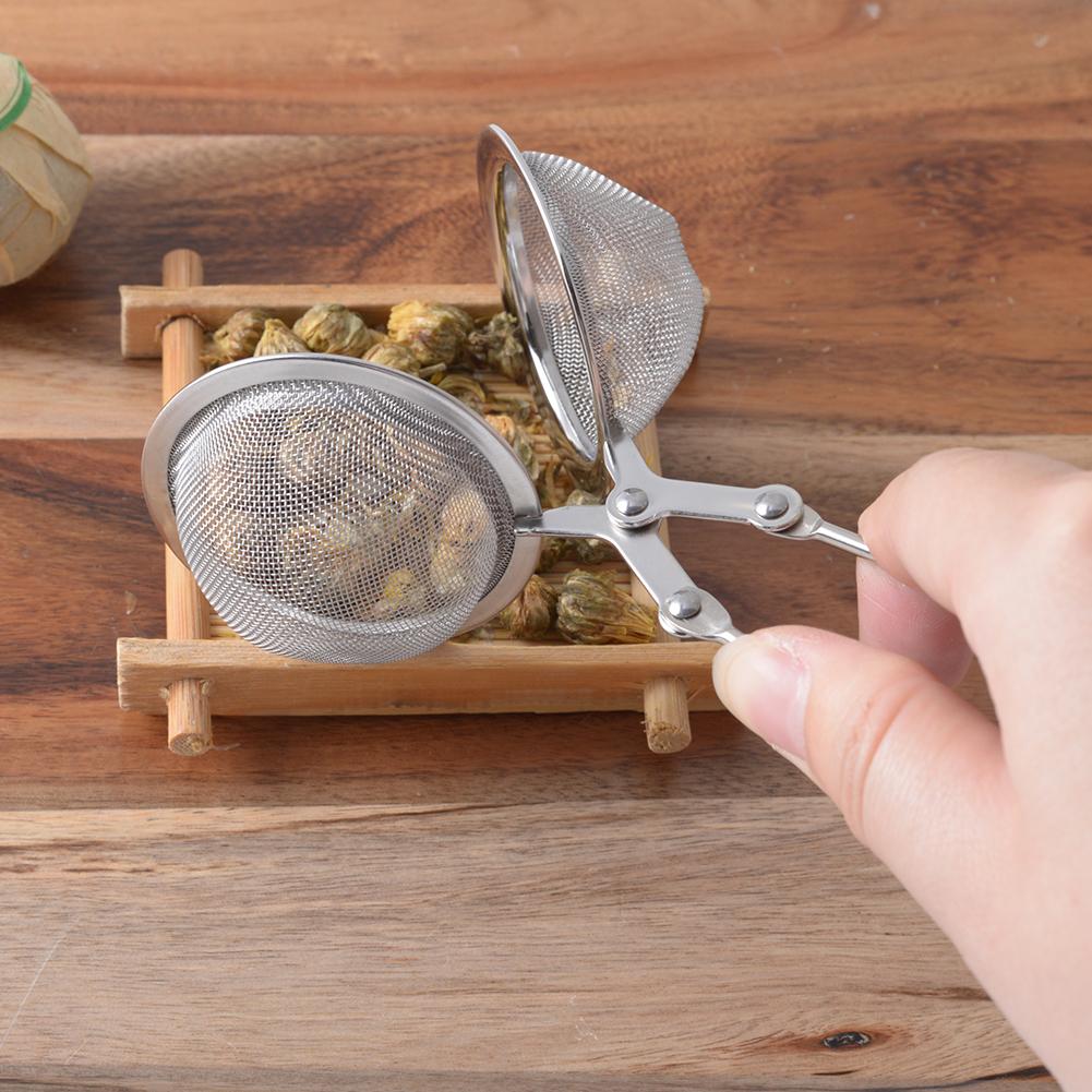 Infuser Locking Spice Tea Ball Filter Reusable Stainless Steel Tea Strainer Mesh with Handle Tea Filter Strainers Kitchen Tools