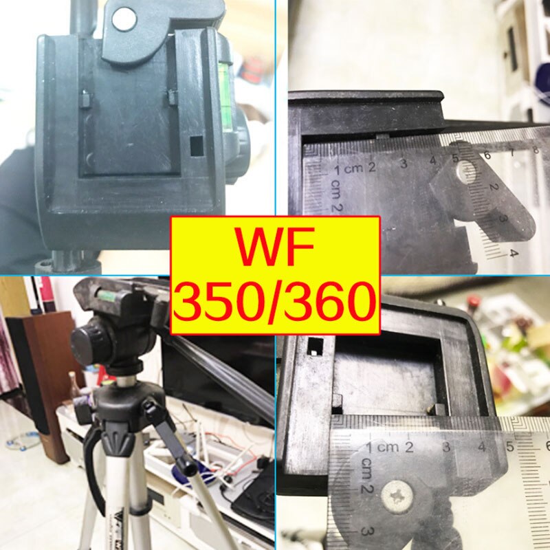 Piastra a sgancio rapido treppiede monopiede scarpa rapida QR piastra fotocamera accessori per riprese fotografiche plastica per treppiede Weifeng W350 W360A