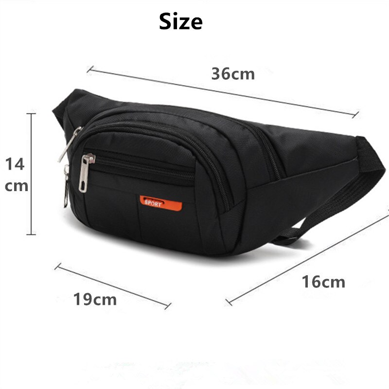 Borsa a tracolla Casual Unisex marsupio impermeabile borse a tracolla solide a tracolla marsupio da uomo marsupio marsupio da viaggio