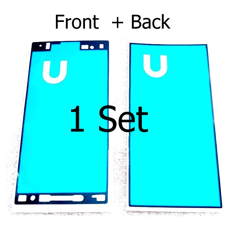Przednia LCD i tylna pokrywa klej taśma klejąca do Sony Xperia X/X Compact/X wydajność ekran dotykowy rama wodoodporna naklejka: 1set XC Front Back