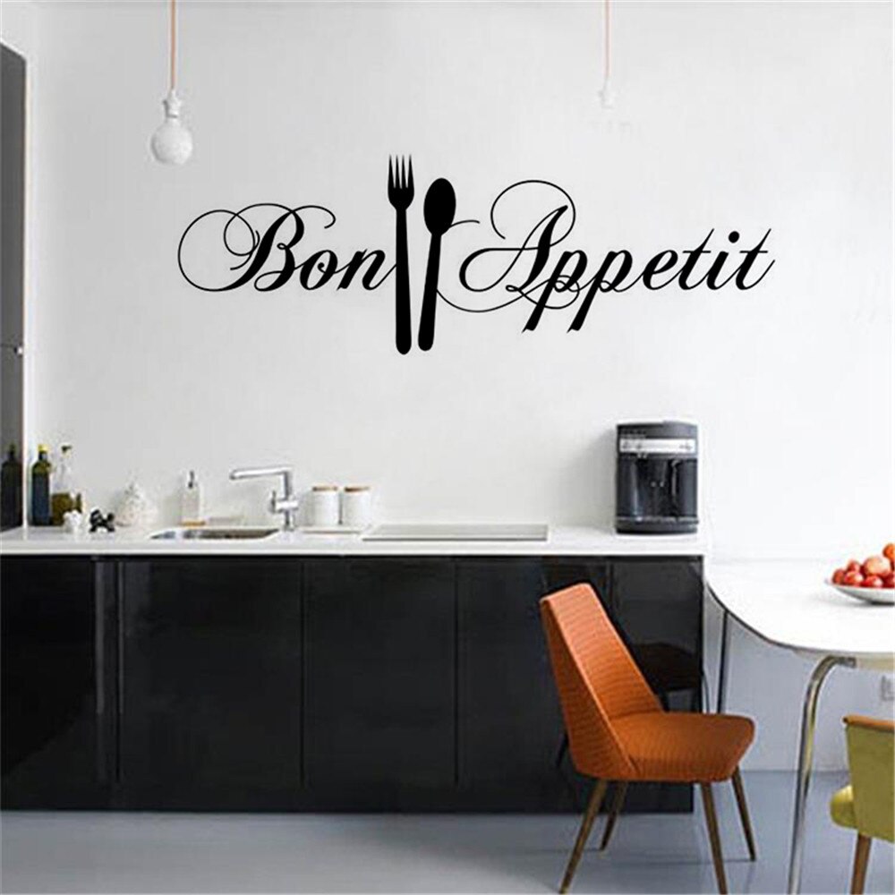 Genieten Van Uw Kok Tijd Keuken Regels Bon Appetit Quotes Muurstickers Voor Thuis Decoratie Waterdicht Muurschilderingen Diy Vinyl Decals: Default Title