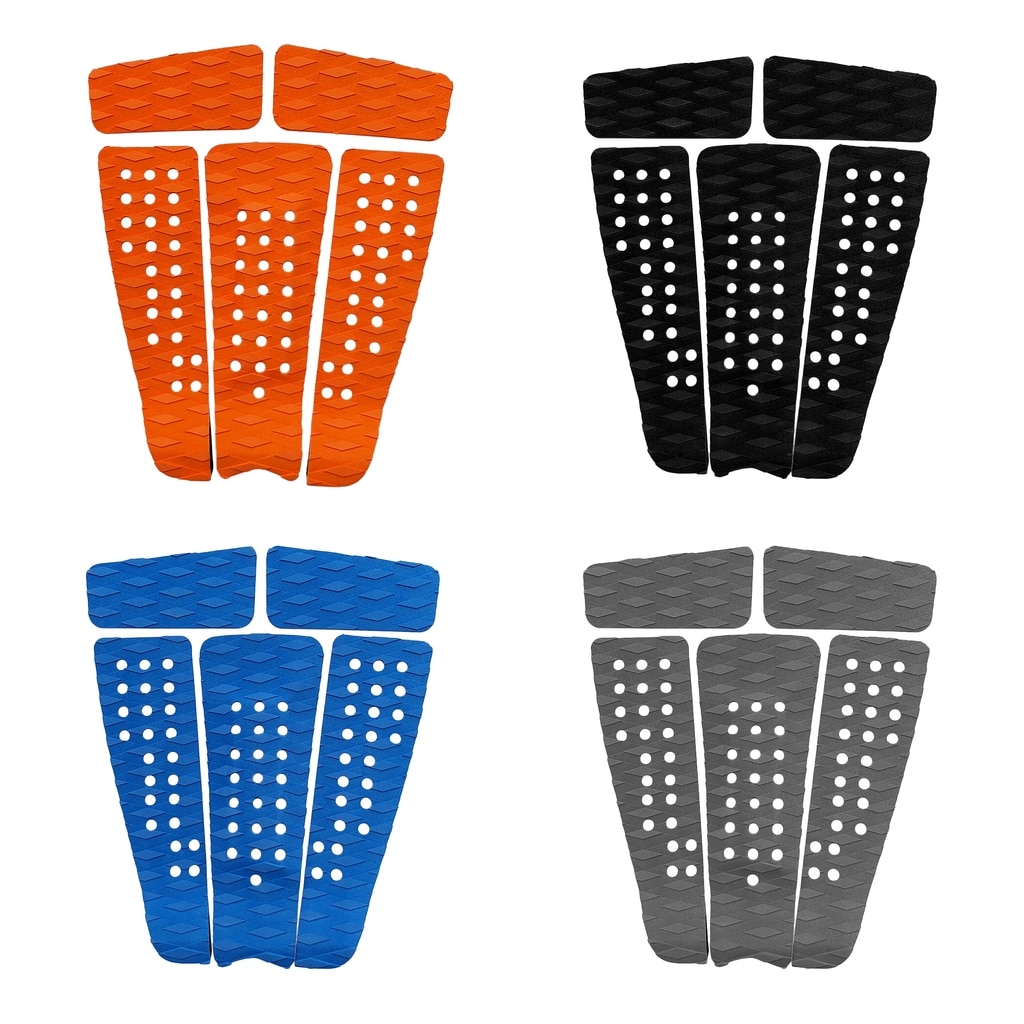 Tabla de surf EVA Premium con ranurado de diamantes, 5 piezas, SUP, agarre de la cubierta de tracción, almohadilla trasera, accesorios para deportes acuáticos, surf, 4 colores
