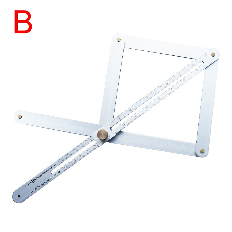 Diagonal Ruler Multifunctional Aluminum Alloy Thicken Adjustable High Precision Measurement Diagonal Ruler-30: b