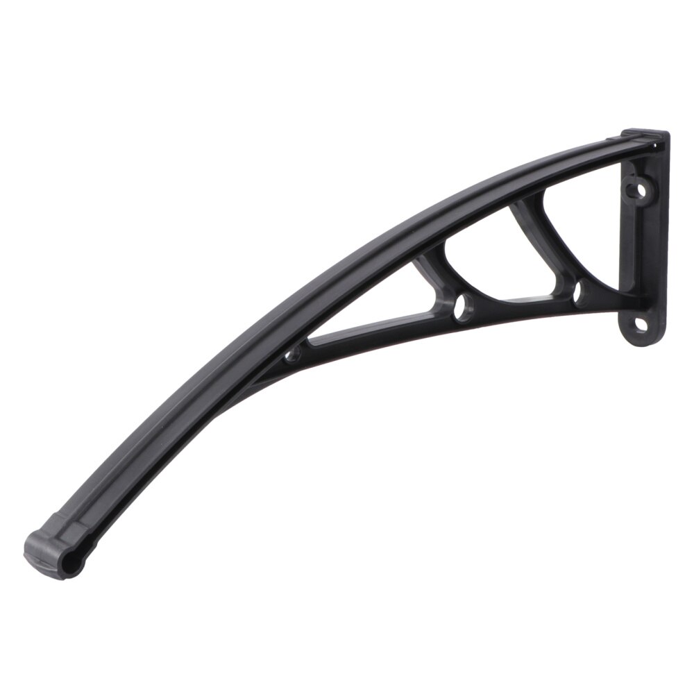 Support d'auvent de balcon extérieur, largeur de la fente de Support de 3mm (noir): 2pcs
