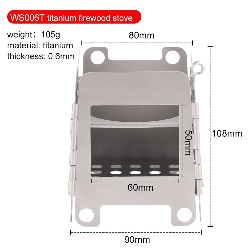 Camping Stove Alcohol/Spirit Stove 2 pcs Portable Pure Titanium Backpacking Stove Wood Burning Stoves for Picnic BBQ Camp Hiking: wood stove