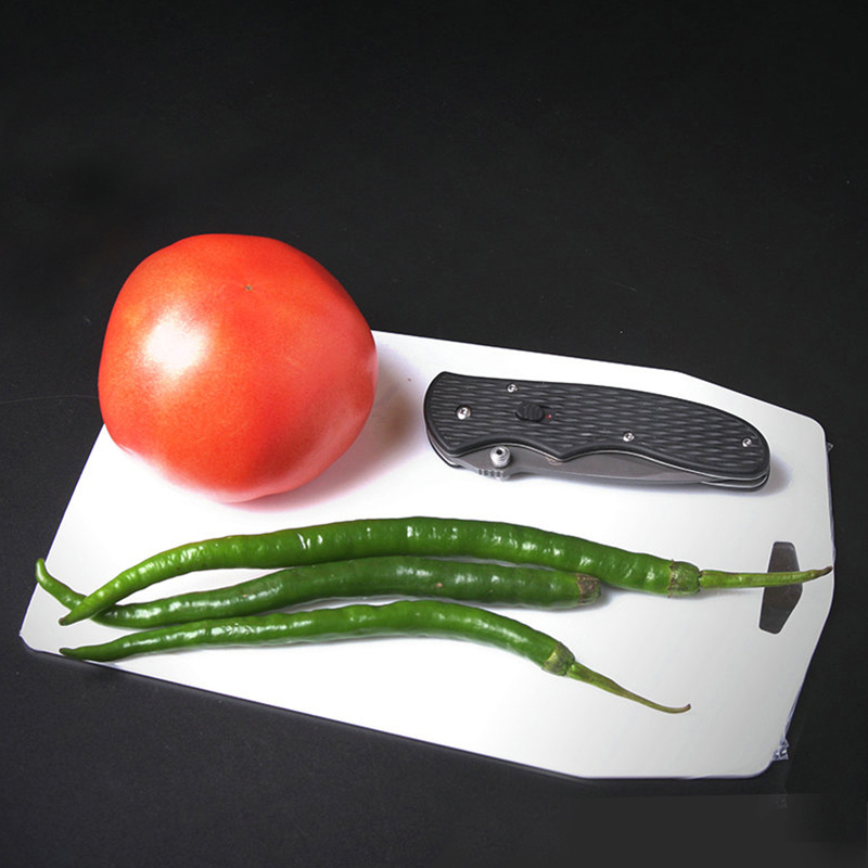 Érable de feu de 3mm d&#39;épaisseur, Mini planche à découper blanche de pique-nique de Camping en plein air 80g