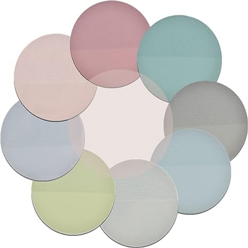 400 foglietti adesivi Morandi, etichette adesive traslucide rotonde trasparenti impermeabili, linguette adesive per annotare libri