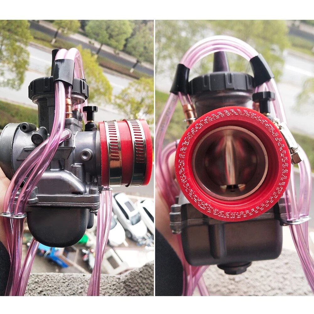 35mm Motorcycle Carburetor Rubber Adapter Inlet Intake Pipe For KEIHIN MIKUNI OKO KOSO PWK Carburetor Accessory