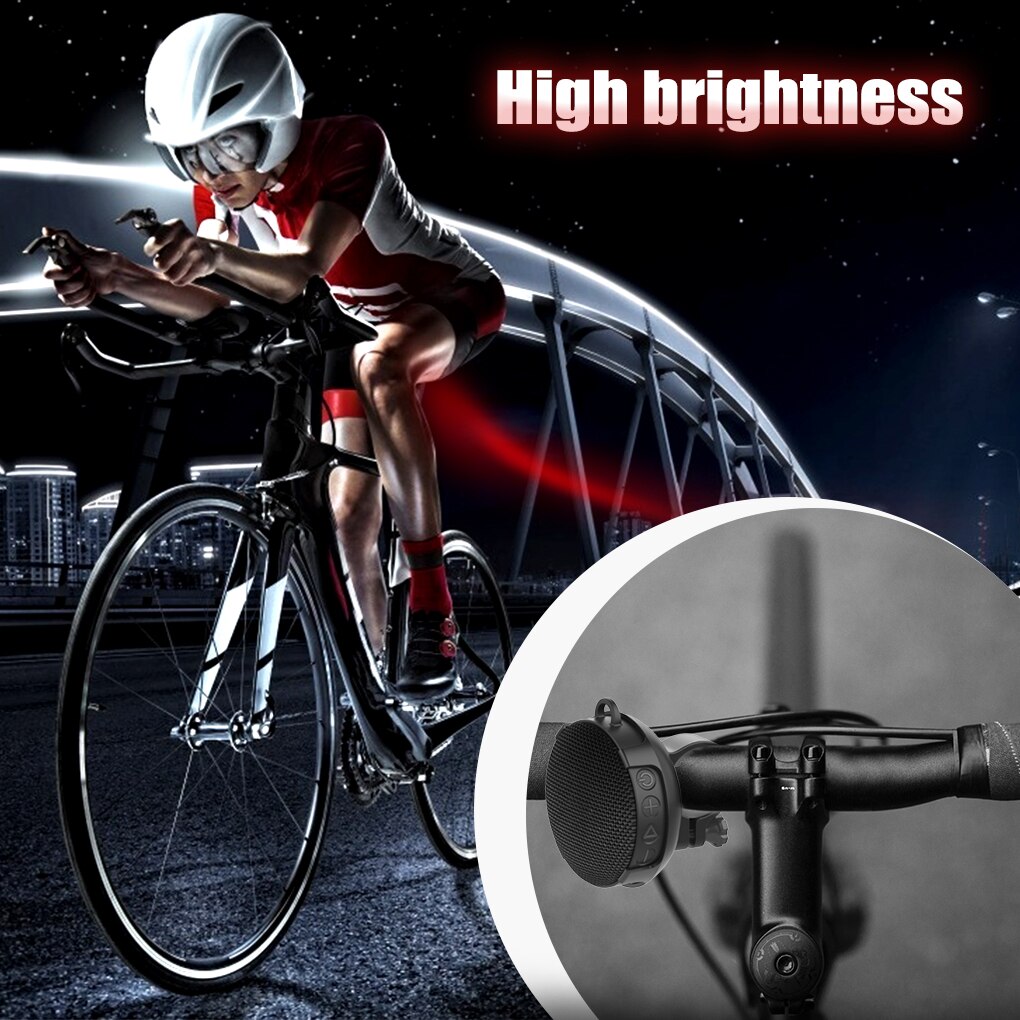 Bike Speaker 5W Wireless Cycling Handlebar Soundspeaker Rechargeable IPX7 Waterproof Outdoor Bicycle Loudspeaker