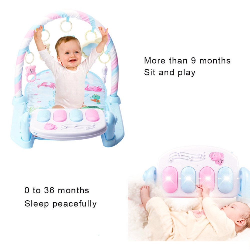 Baby Speelkleed Baby Gym Speelgoed Gaming Tapijt 0-12 Maanden Zachte Verlichting Rammelaars Muziek Mat Baby Kruipen activiteit Mat Speelgoed