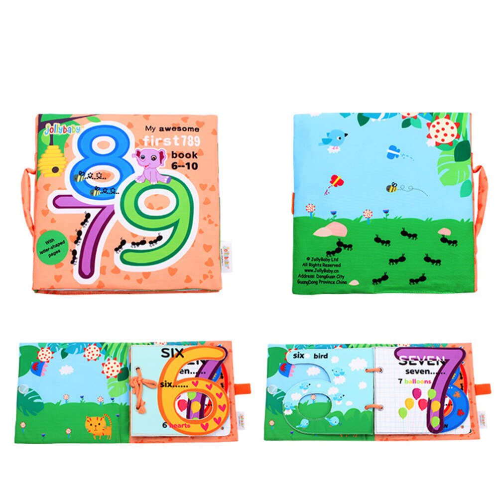 Baby Toys Early Educational Rattles Cloth Book Digital Cognition Toy For Baby Stroller Rattle Toy Crib Bed Baby Toys 0-12 Months