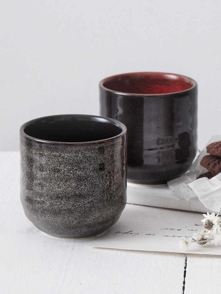 ANTOWALL Chinese Ceramic Tea Cup Klin Glazed 200ml Porcelain Teacup Warm Hand Cup Coffee Cup Milk Water Cup