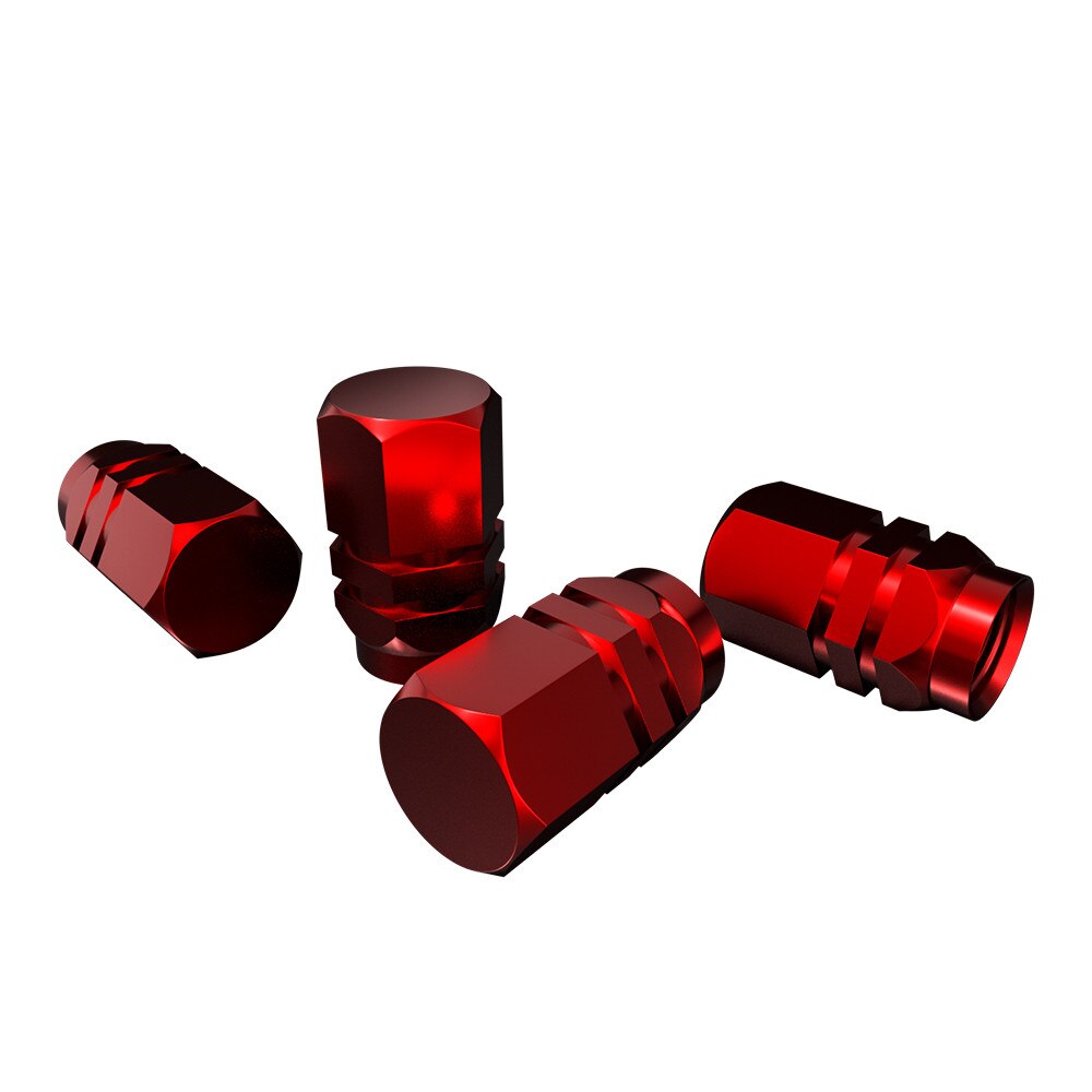 Tapas de aluminio para neumáticos de camión y válvulas para Suzuki Aerio Ciaz Equator Esteem Forenza Forsa Grand: Rojo