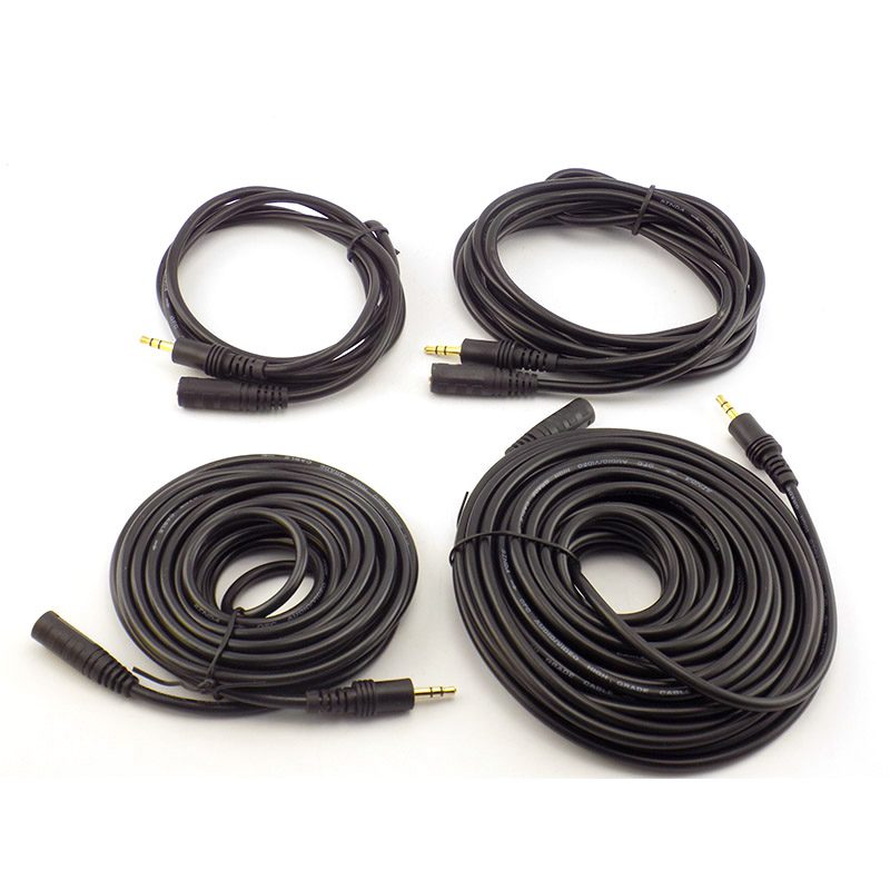 1.5/3/5/10M 3.5Mm Stereo Man-vrouw Audio Extension Cable Koord Voor Hoofdtelefoon tv Computer Laptop MP3/MP4 Oortelefoon
