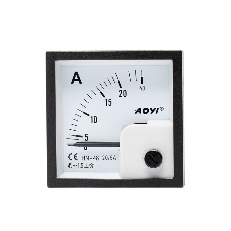 AOYI-Medidor de una sola aguja, HN-48, 5A, 10A, 20A, 450V, AC, DC, amperímetro, voltímetro