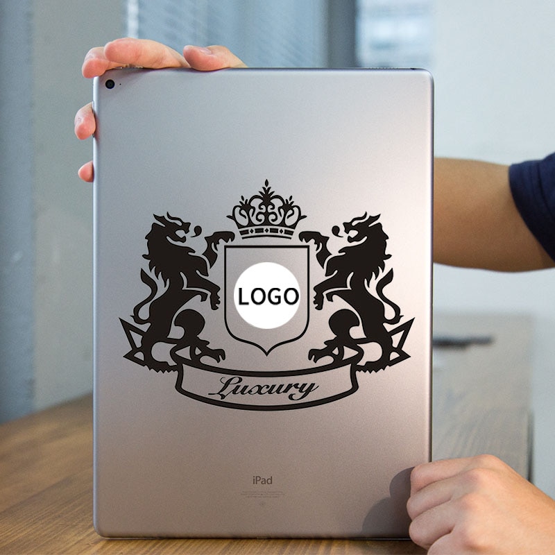 Royal Lion Badge Laptop Sticker for Apple iPad Decal Air / 1 /2 / 3 / 4 / Mini Surface Book Mac Tablet PC Skin Notebook Sticker