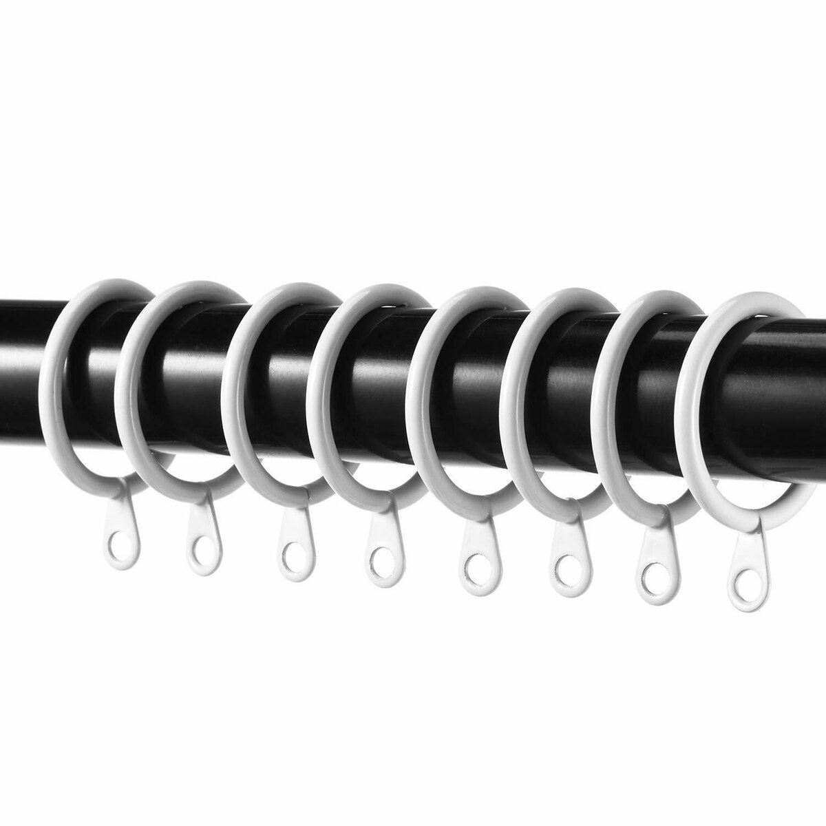 Anneaux de Rideau en Métal, Crochets pour Tringles de Rideaux, 6/12/24/36/48/60/72/84/96 Pièces
