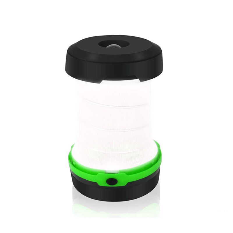 Mini led-kampeerlantaarn op batterijen, zaklamp, opvouwbaar, draagbaar, voor buiten, tentlantaarn voor wandelen, kamperen: Groente