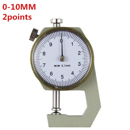 Digital Thickness Gauge Measuring Tools Electronic Thickness Meter Measure Thickness Of Paper Cloth Thin Metal Micrometer 0.01mm: dial 10mm point