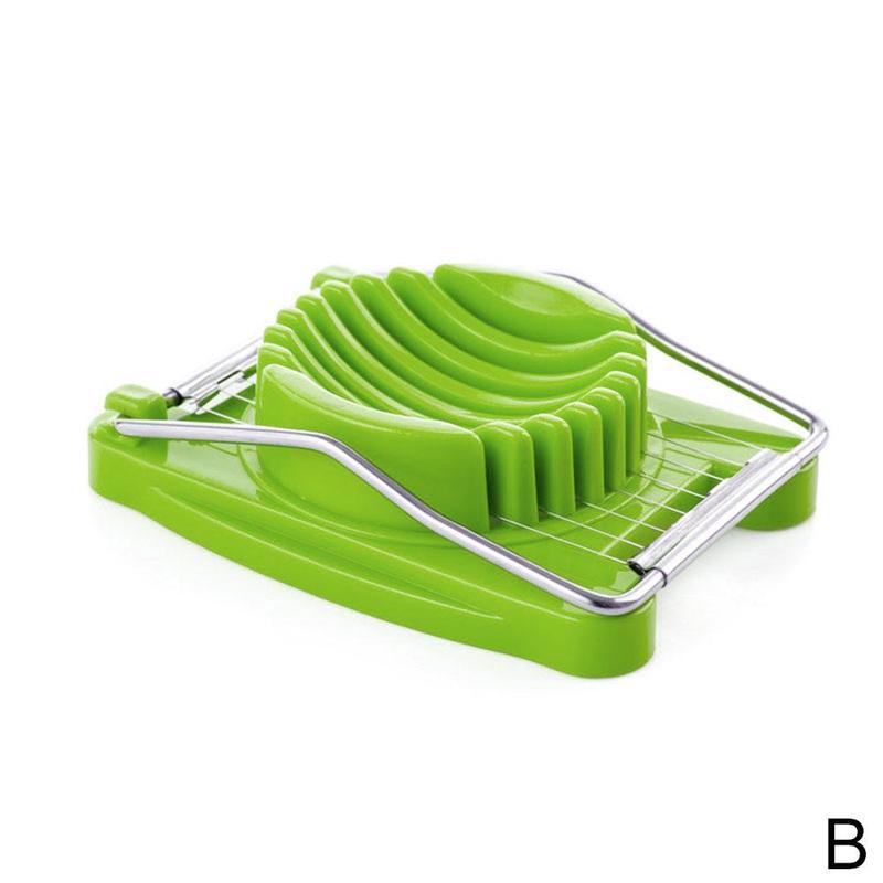 1PC multifunktional rostfrei Stahl Separator Ei Schneidemaschine Sectione schneiden Separator Werkzeug Banane Küche Schinken Cutter V4X4: B
