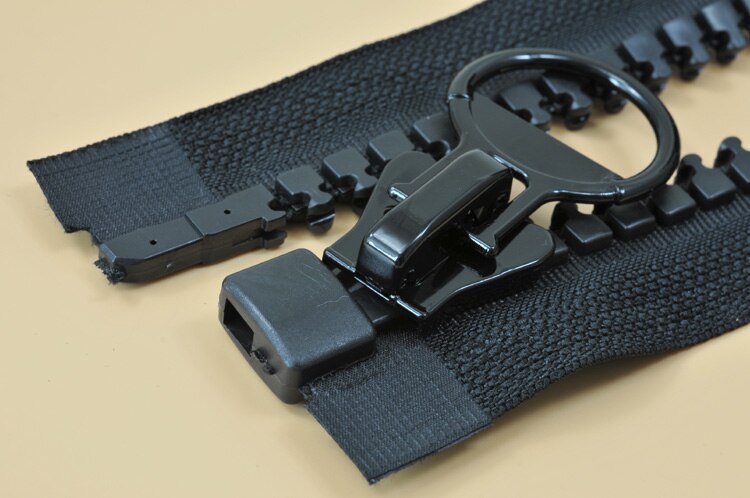 #20 big zipper for sewing coat down jacket bags open end zipper 1piece 60cm 80cm 100cm black white detachable zip: Black / 80cm