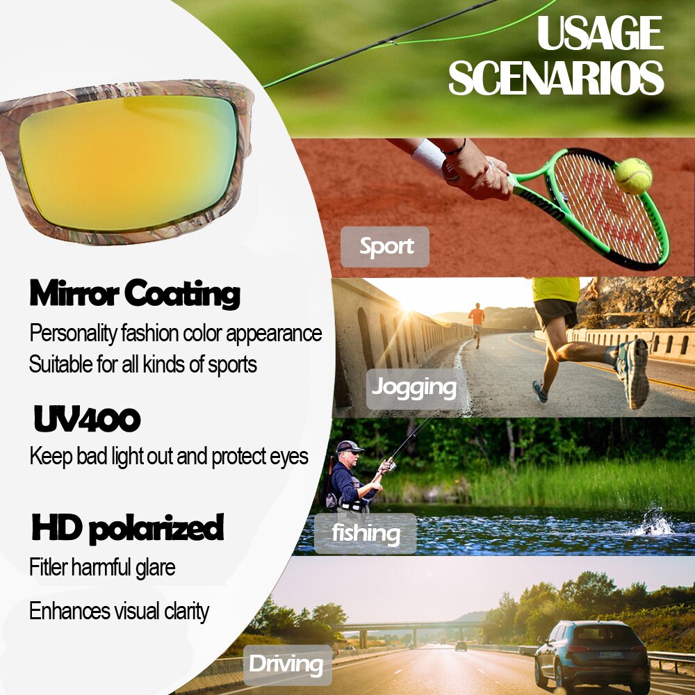 Neue Polarisierte Sport Angeln brille Außen brille Brille Sonnenbrille Männer Frauen Fisch Brillen