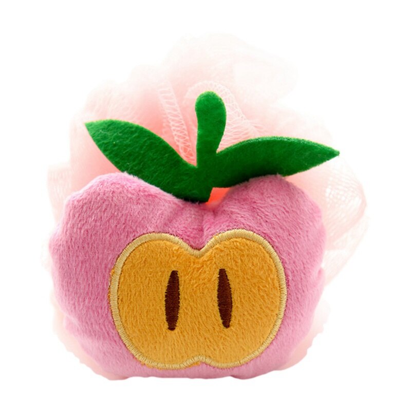 Children Bath Ball Fruit Shape Baby Kids Bath Wipe Soft Large Foaming Ball Infant Nursing Supplies Bath Flower: A
