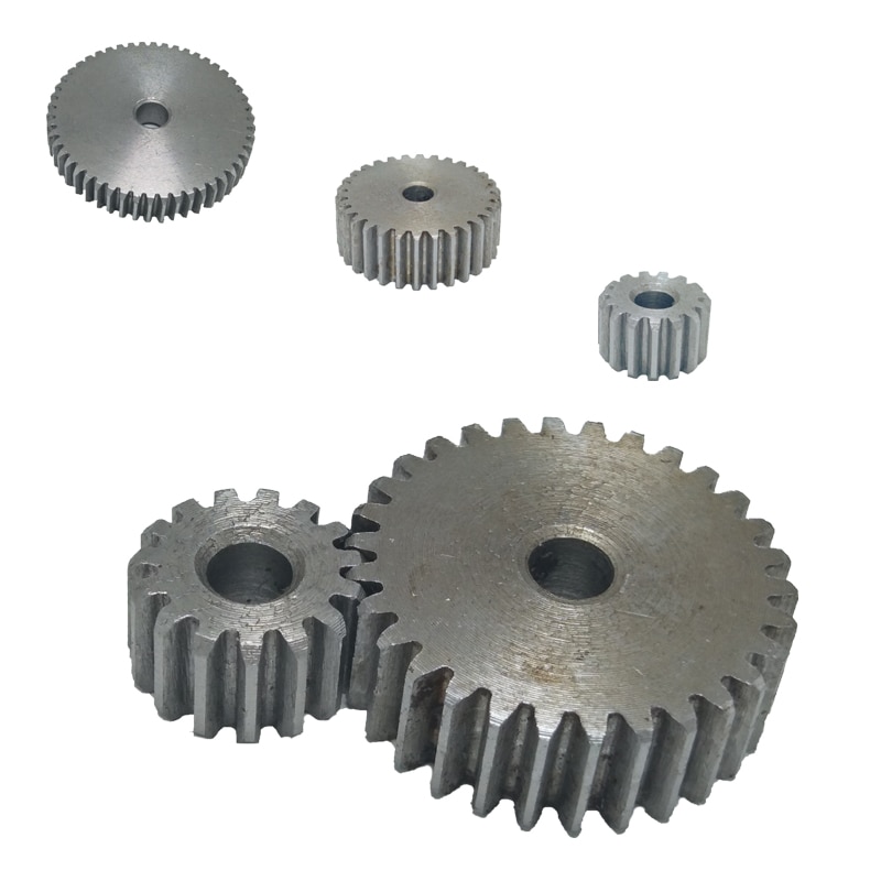 Spoorrondsel 1 mod 68t- 83t dik 10mm ruw gat rechte tanden 45#  stalen positief tandwiel cnc tandheugel transmissie motor tandwielen