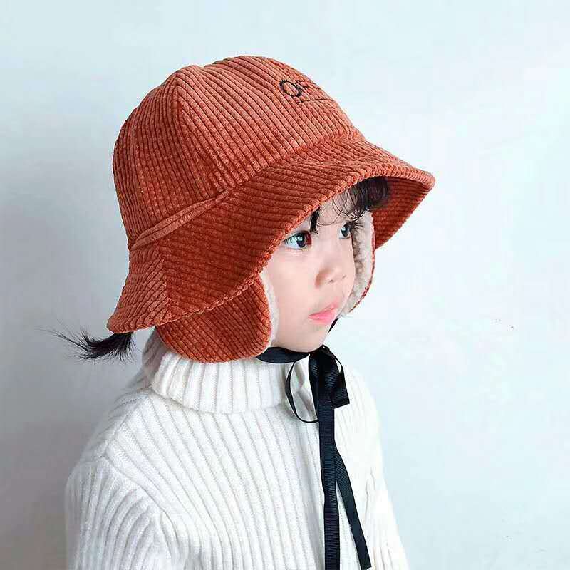 Gorros de dibujos animados Unisex para niño, gorros con orejeras, gorros cálidos con protección para las orejas, accesorios para niño, Otoño e Invierno