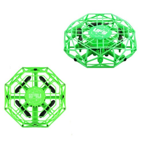 Mini Drone Quad Induction Levitation UFO LED Light USB Charging Kids Toy RC Airplanes: Orange