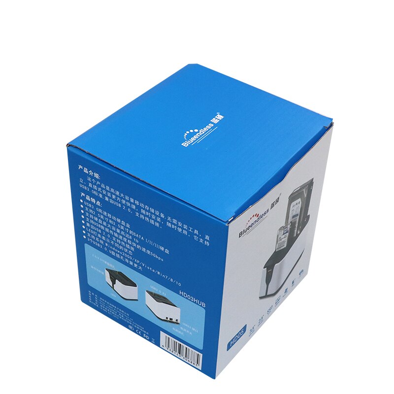 Dual 2-bay hdd caddy sata & USB3.0 external hard drives Docking Station/Duplicator for 2.5/3.5 sata HDD Read hard disk cases