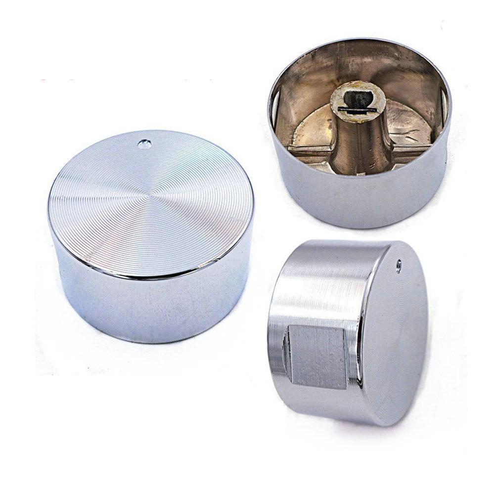 Gas Stove Switch Metal Round Knob Gas Stove Burner Zinc Alloy Rotary Switches Kitchen Cooking Parts Handles Universal 6mm Shaft