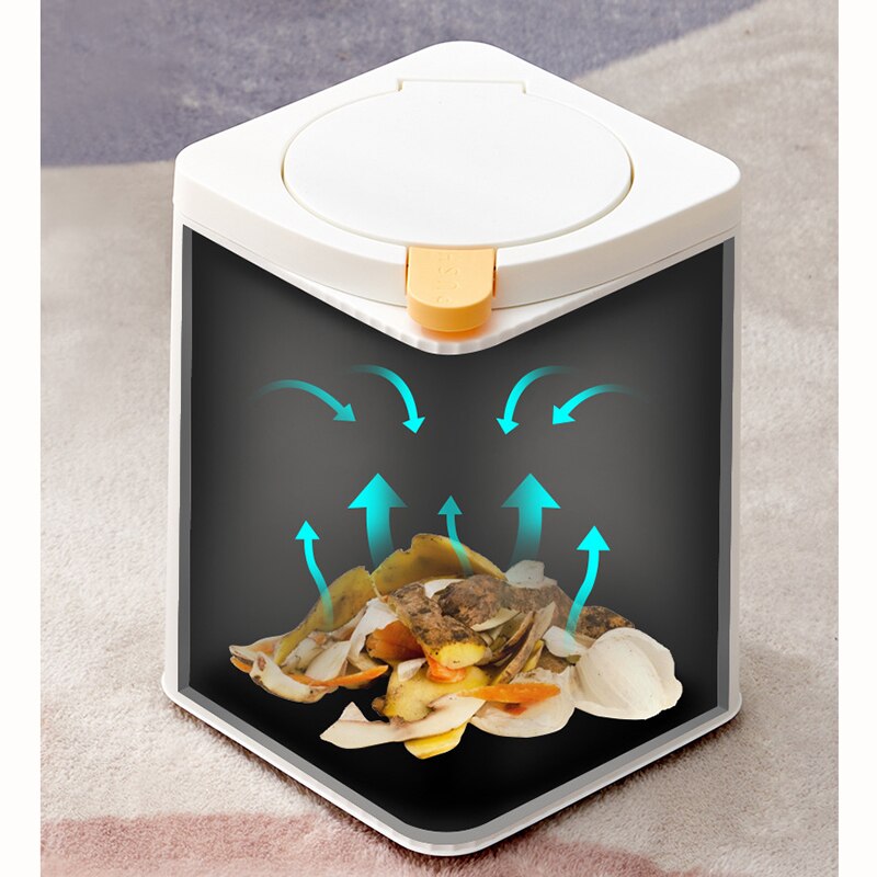 2.5/8L Garbage Bin Trash Can with Lid Double Barrel Kitchen Garbage Basket Bathroom Home Waste Bins Wastebins Paper Basket Cube