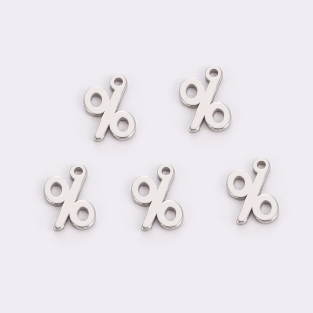 Teamer incantesimi in acciaio inossidabile creazione di gioielli alfabeto greco simbolo del dollaro ciondolo per collana braccialetto accessori fatti a mano fai da te: Zinco nero placcato