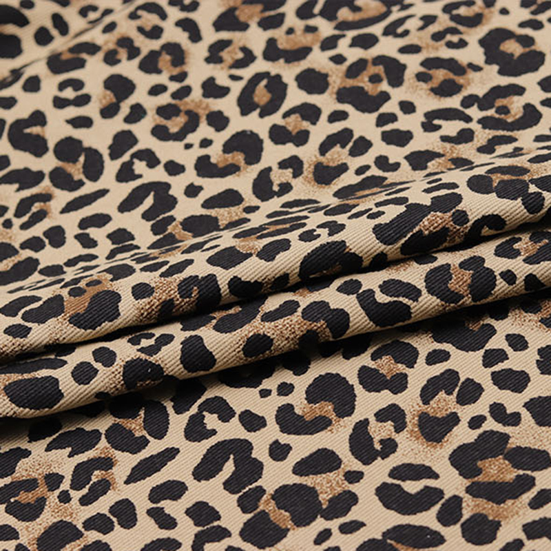 Telas de lona de algodón grueso de leopardo por medio metro grueso Antiabrasión costura sombrero bolsas abrigo pantalones DIY Tissus 50X150cm Tela