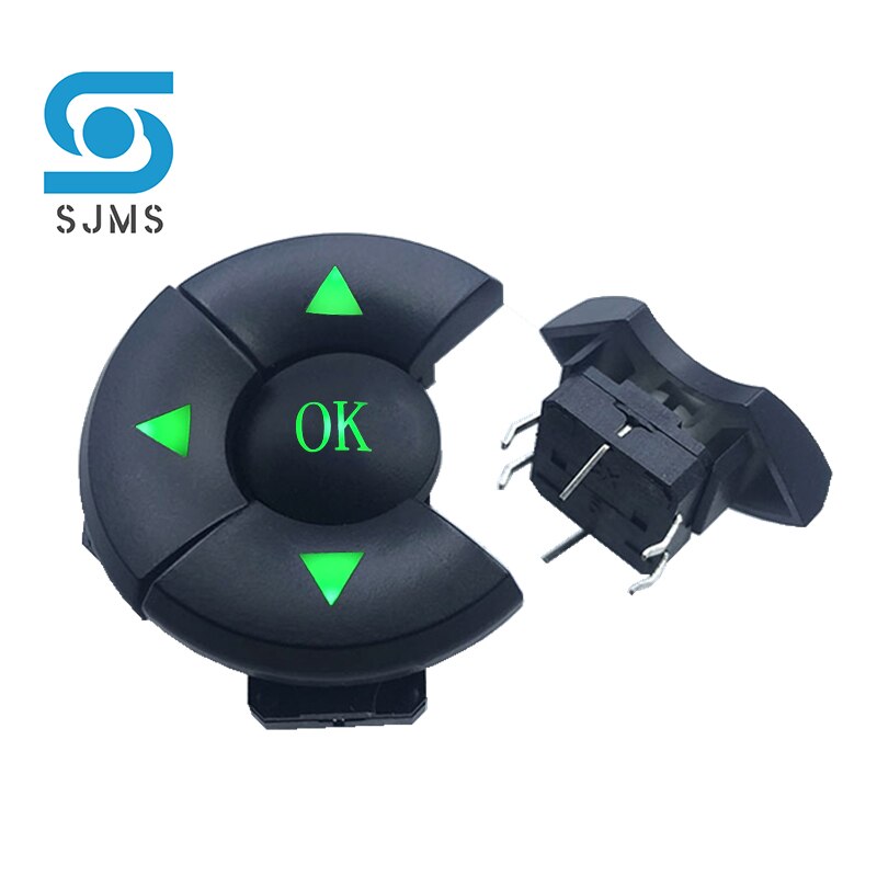 5 pièces/1 ensemble A14 capuchon interrupteur combiné de direction 5 voies avec flèche bouton OK 12*12*7.3mm DIP avec interrupteur à bouton Micro Tactile léger