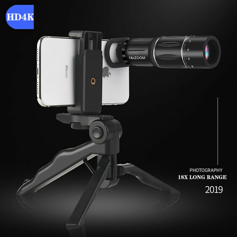Universal- 18X Zoomen Tele Teleskop HD Kamera Objektiv Stativ Bausatz für praktisch Senden in Gelegentliche Farbe