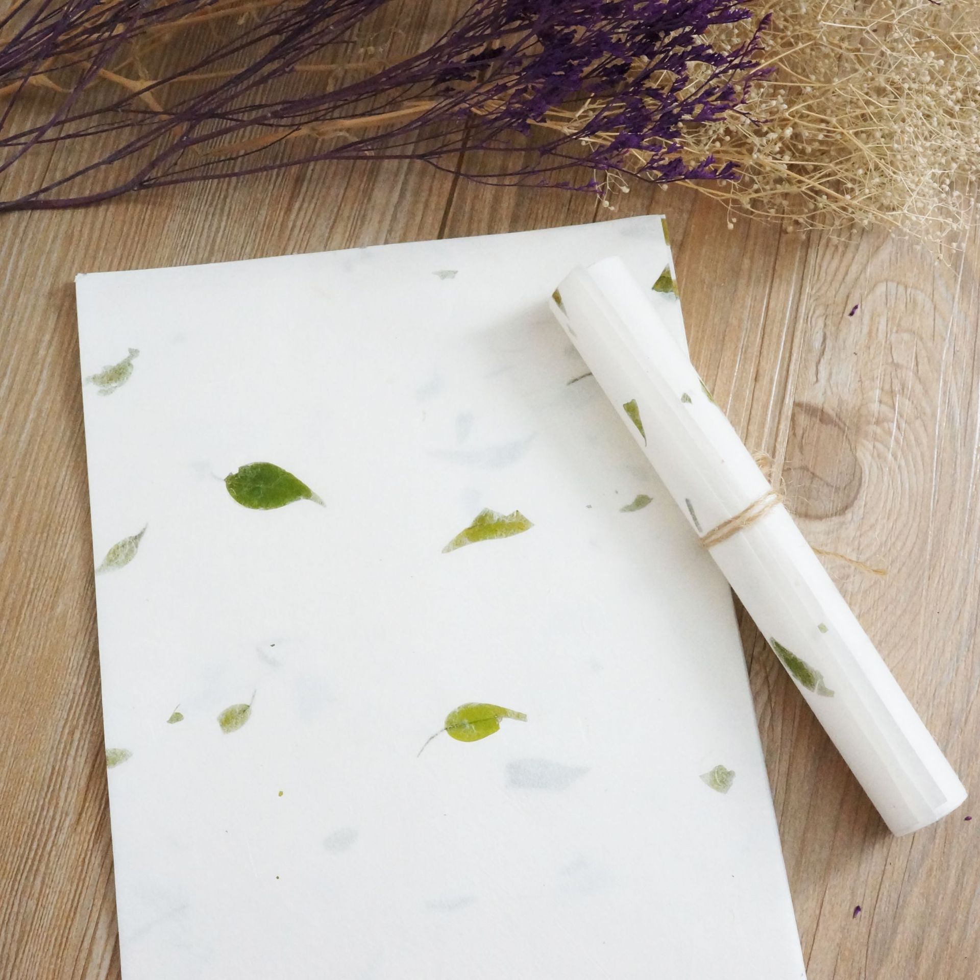 Natural plants handmade stationery beautiful Chinese style ancient flowers rice paper calligraphy letter stationery 10pcs/set