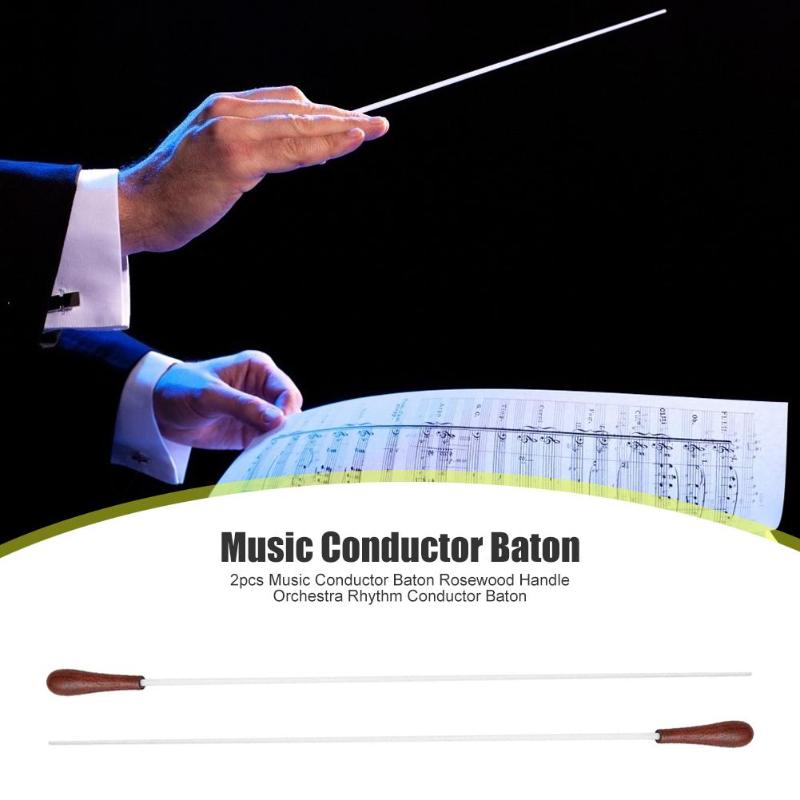 Guitar Music Conductor Multi-function 2x Music Conductor Baton Rosewood Handle Band Music Rhythm Director