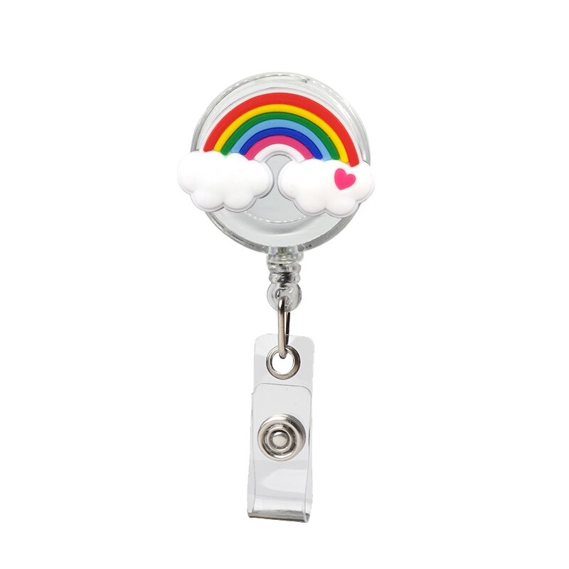 1PCS Retractable Pull Badge Nurse Cute Badge Reel Clip Badge Holder Yoyo Card Doctor ID Card Chain Clips School Student Office: 1502-03 1pcs