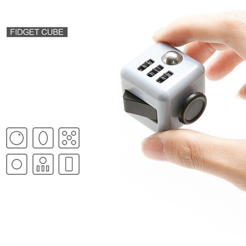 13 Colors Anxiety Stress Relief Attention Decompression Plastic Focus Fidget Gaming Dice Toy For Children Adult