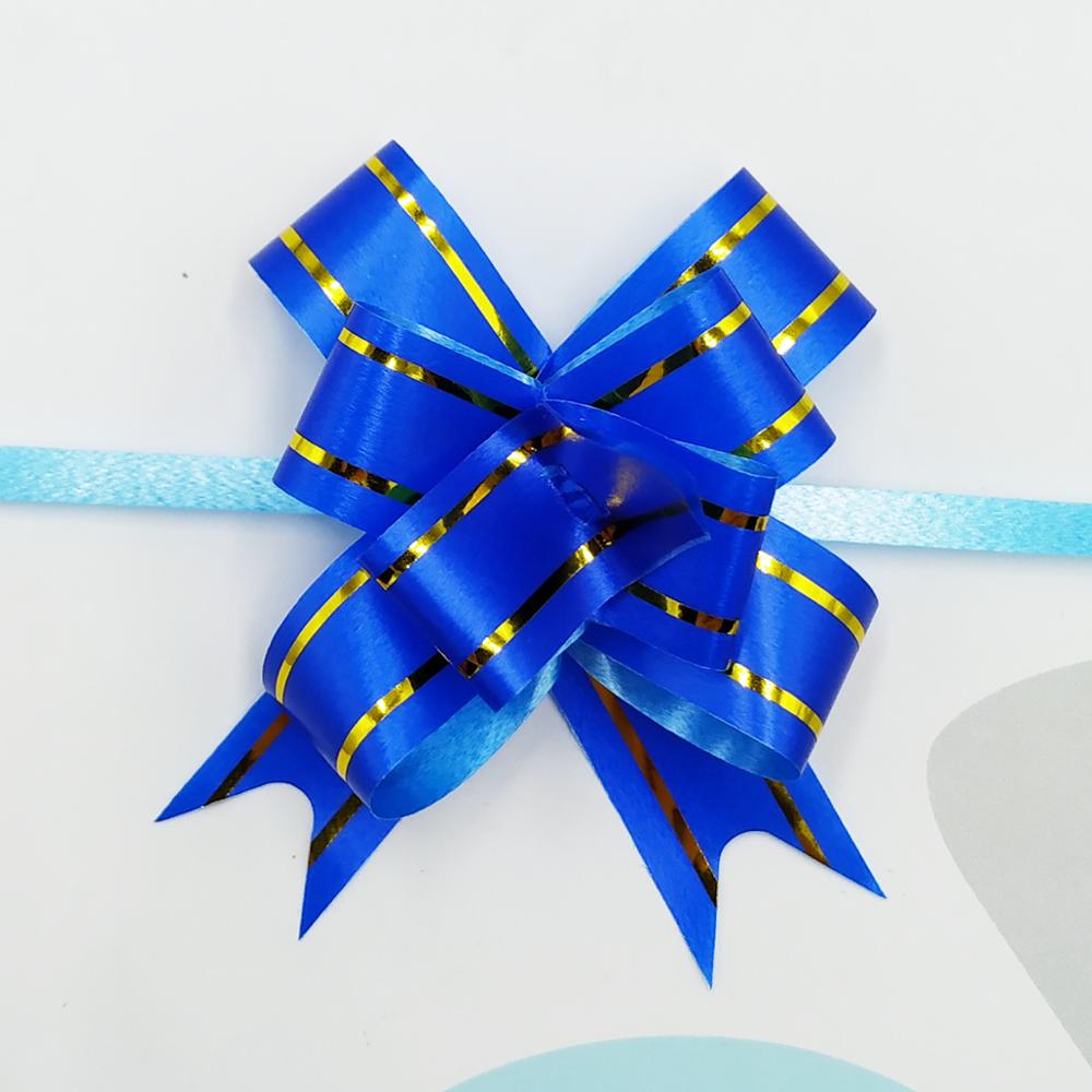 Wrap Pull Bow Confetti Bow Bow With Ribbon For Wedding Christmas Party Wrapping 2.2"Inch (70 Pcs): blue
