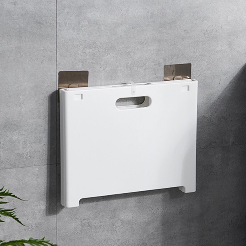 Foldable With Handle PP Plastic Laundry Baskets Punch-free Washing Machine Wall-mounted Dirty Clothes Laundry Storage Basket Box