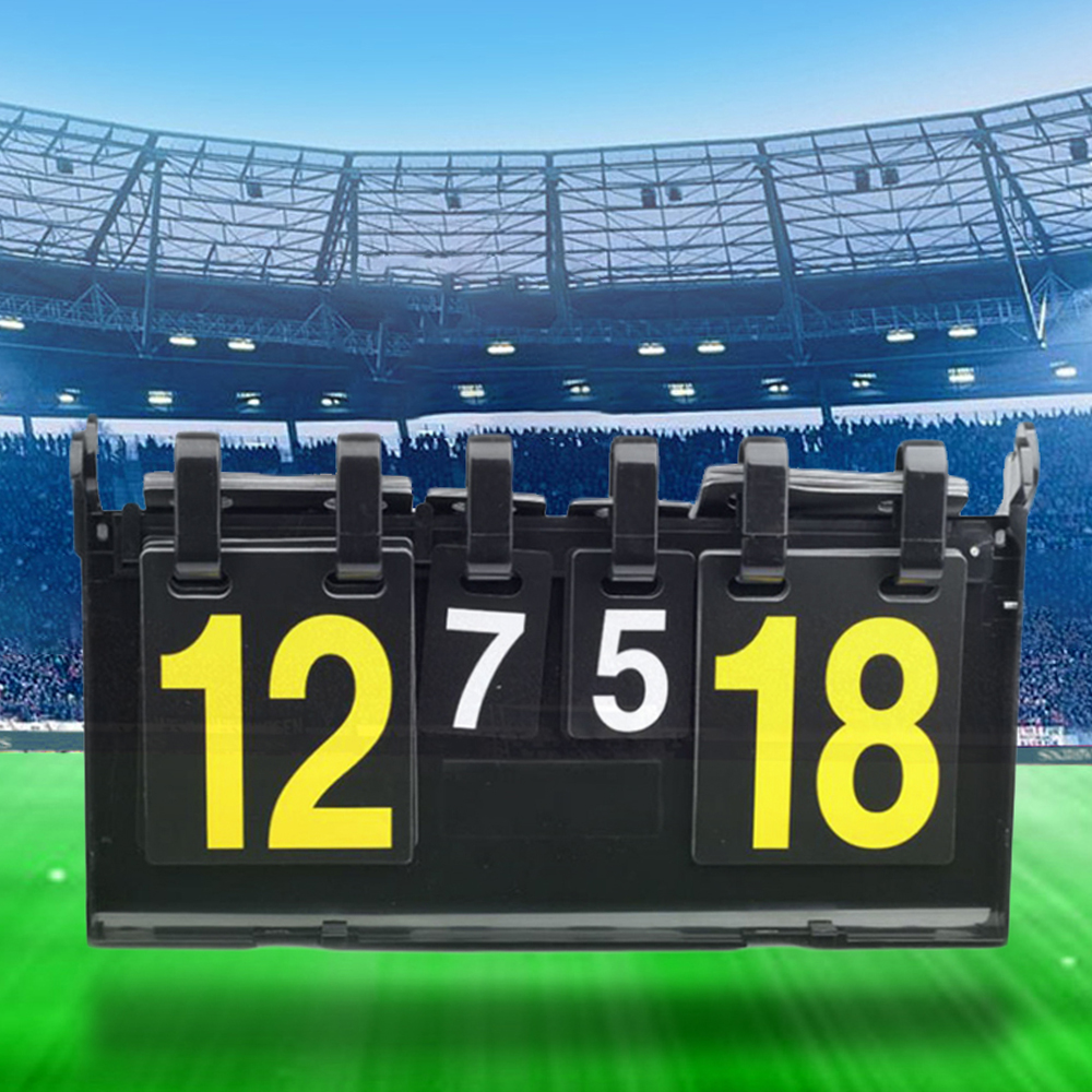 4 Digit Scoreboard Sports Referee Soccer Board for Basketball Football Badminton Volleyball Table Tennis Equipment