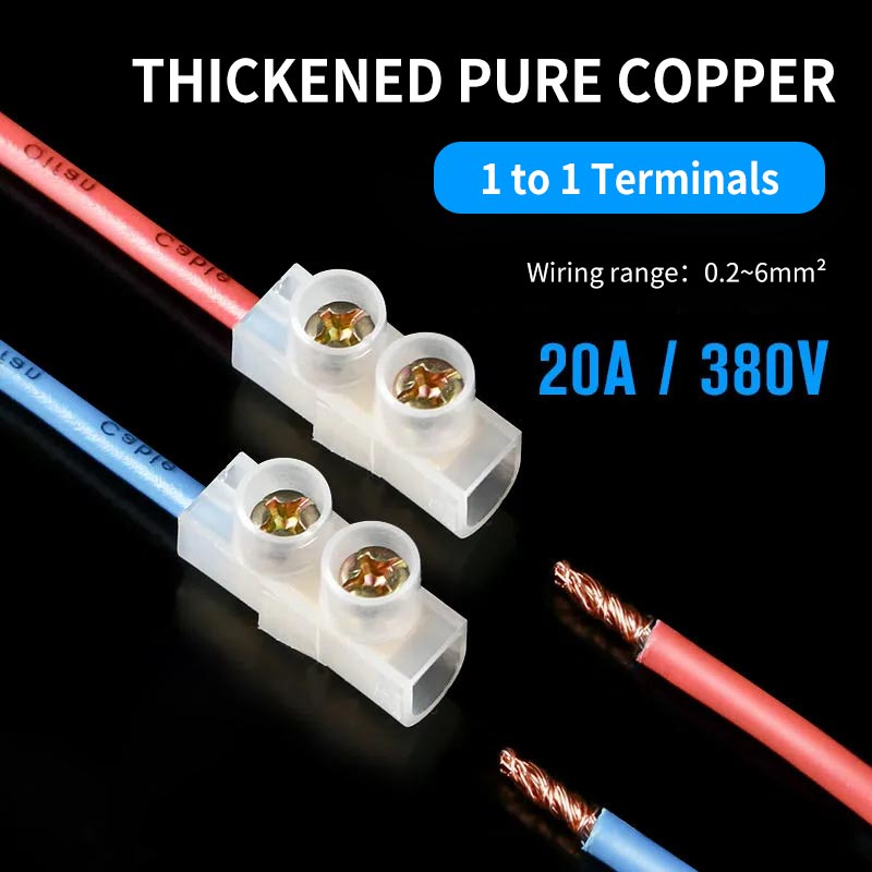 Wrie Stecker Männlich Famale schnell anschließen Kabel crimpen Endgeräte 1 zu 1 ,2 zu 2,3 zu 3 20A 380V 0,2-6 ㎡ Reinem kupfer Draht Adapter