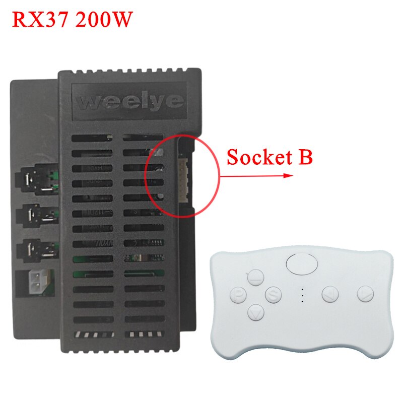 RX37 Kinderen Elektrische Auto Bluetooth Afstandsbediening, high-Power Speelgoed Elektrische Auto 2.4G Controller Met Gladde Start Functie: 12V RX37 B set