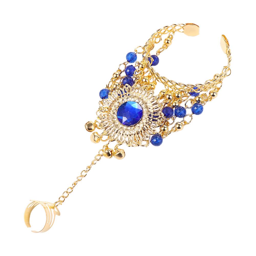 Shining Bracelet Ring Show Out Bead Bohemian Dance Accessories Belly Dance Costumes Diamond Bracelet Accessories: Hot Stamping