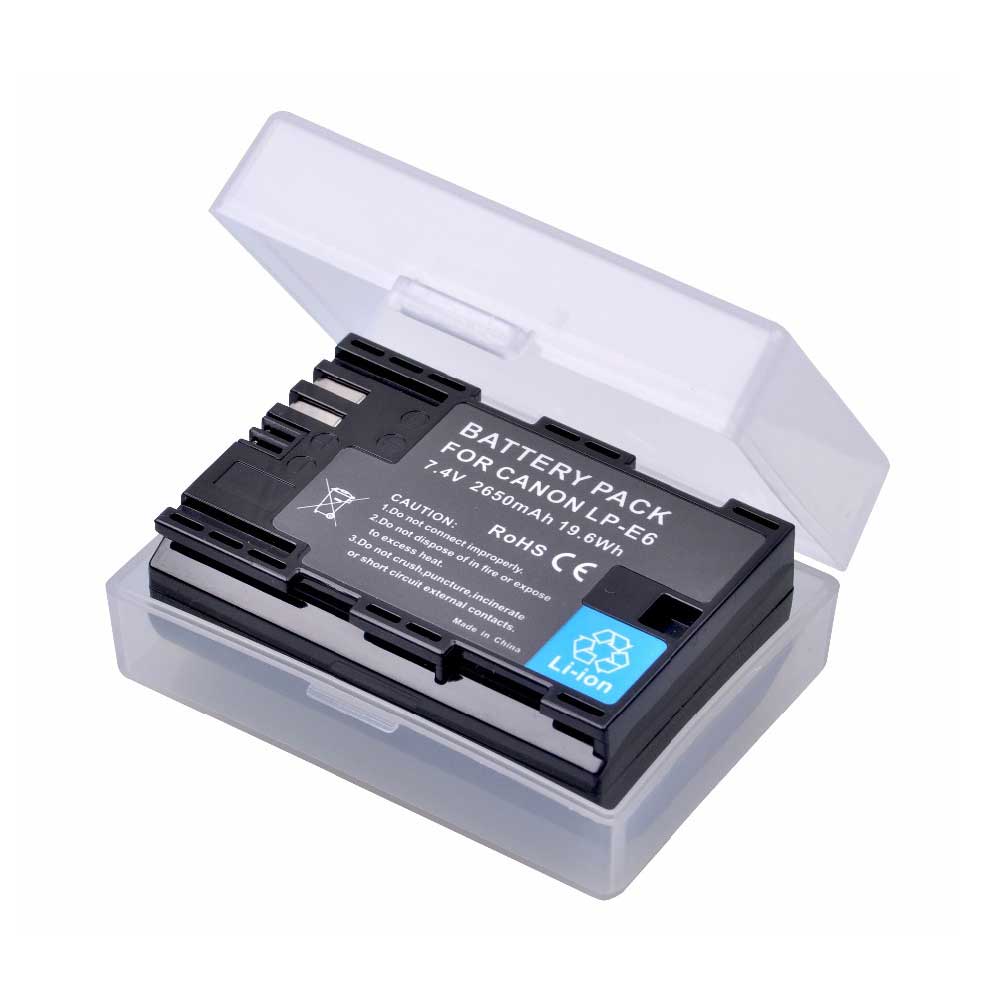 2650mAh LP-E6 LPE6 LP-E6N Battery for Canon EOS 5D Mark IV 5D2 5DS R Mark II 2 III 3 6D 60D 60Da 7D 7D2 7DII 70D