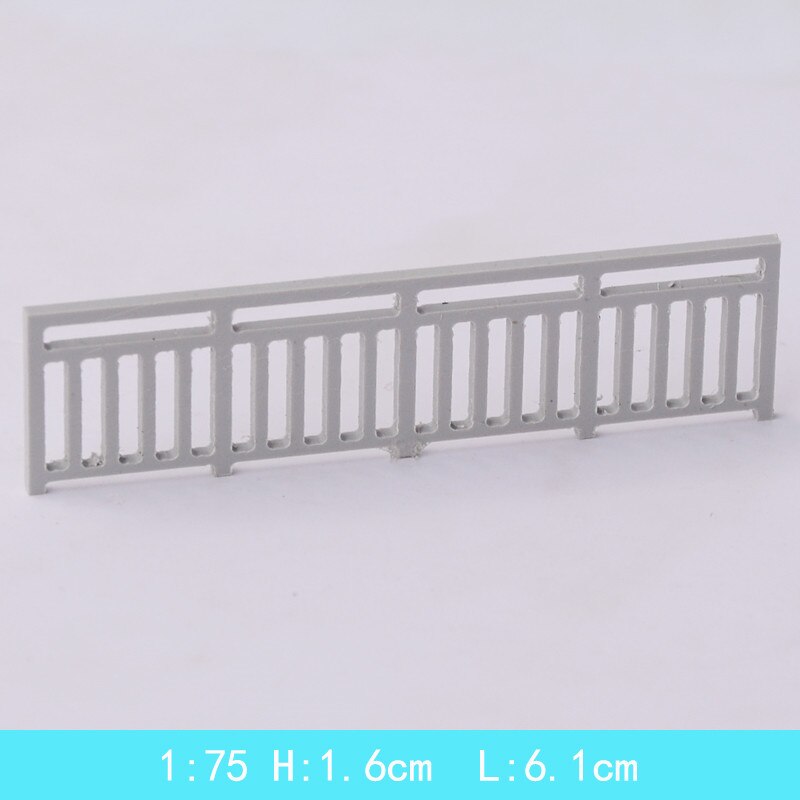 10pcs/lot Architecture Scale Model Mini DIY Building Outdoor Garden ABS Plastic Material Modern Style Garden Fence